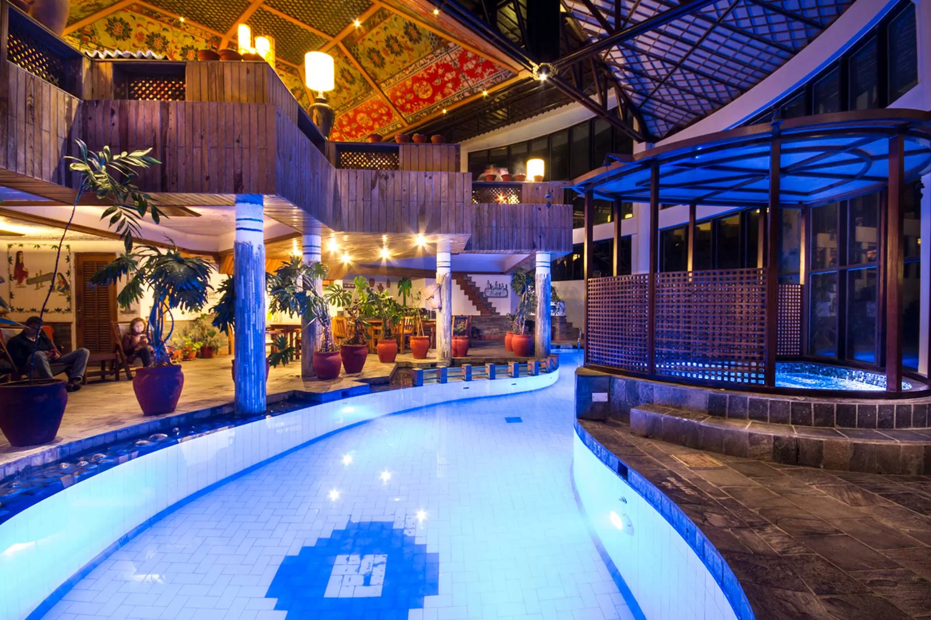 Inside Pool & Jacuzzi