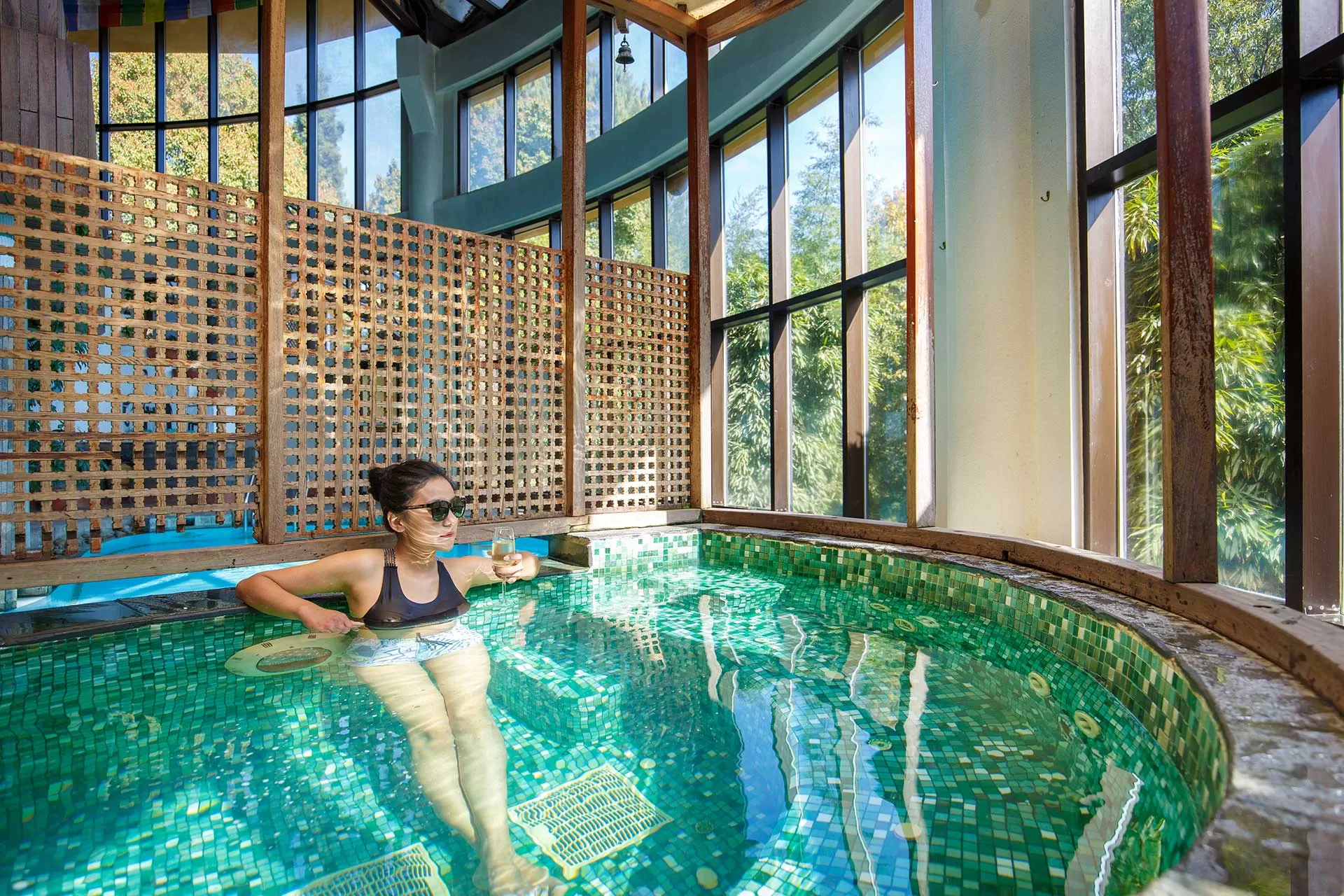 Inside Pool & Jacuzzi