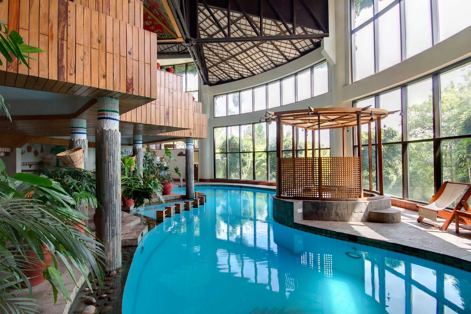 Inside Pool & Jacuzzi